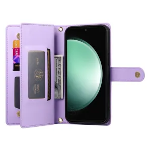 PASTEL Peňaženkové puzdro pre Samsung Galaxy S24 FE 5G fialové