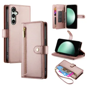 PASTEL Peňaženkové puzdro pre Samsung Galaxy S24 FE 5G ružové
