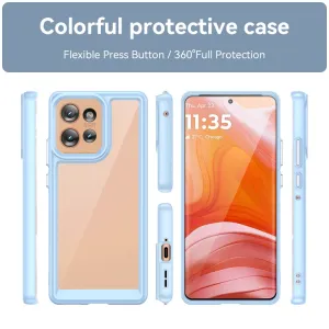 CRYSTAL Ochranný kryt pre Motorola Edge 50 modrý