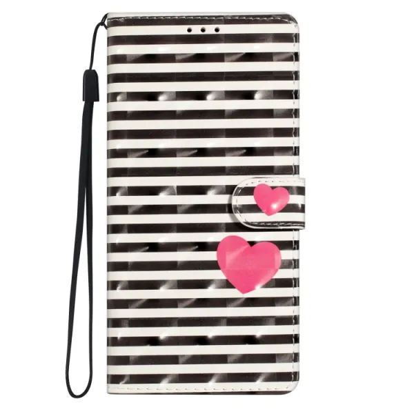 ART Peňaženkový kryt pre Motorola Edge 50 STRIPED HEART