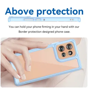 CRYSTAL Ochranný kryt pre Motorola Edge 50 modrý