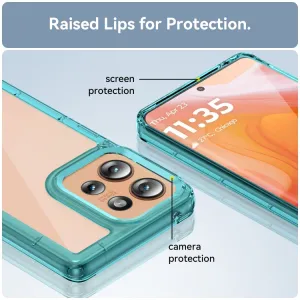CRYSTAL Ochranný kryt pre Motorola Edge 50 tyrkysový