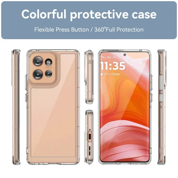CRYSTAL Ochranný kryt pre Motorola Edge 50 priehľadný