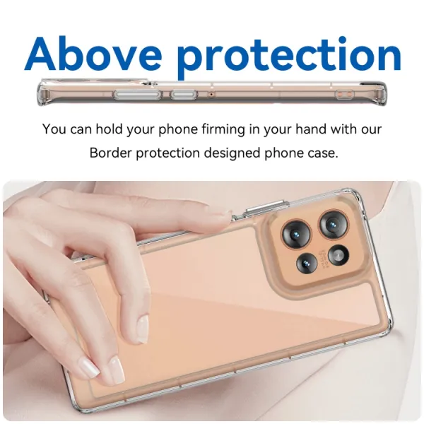 CRYSTAL Ochranný kryt pre Motorola Edge 50 priehľadný