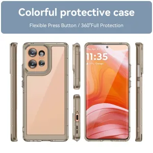 CRYSTAL Ochranný kryt pre Motorola Edge 50 šedý