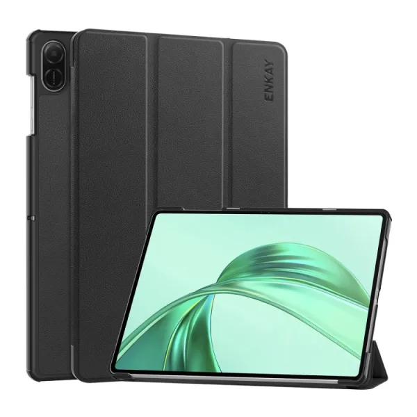 ENKAY LEATHER Zaklápací obal pre Honor Pad X8a / Honor Pad X8b čierny