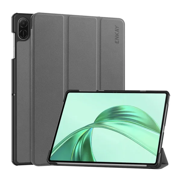 ENKAY LEATHER Zaklápací obal pre Honor Pad X8a / Honor Pad X8b šedý