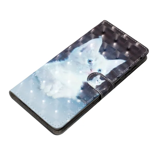 ART Peňaženkový kryt pre Motorola Edge 50 WHITE CAT