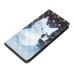ART Peňaženkový kryt pre Motorola Edge 50 WHITE CAT