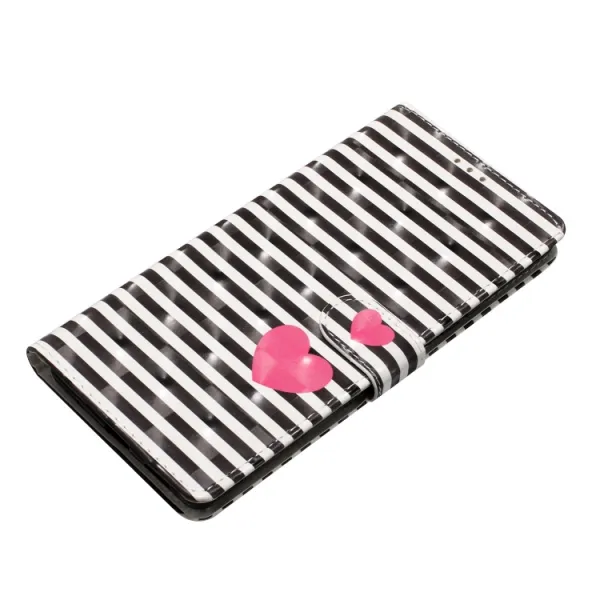 ART Peňaženkový kryt pre Motorola Edge 50 STRIPED HEART