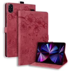 ART FLOWER Zaklápacie puzdro pre Honor Pad X8a / Honor Pad X8b červené