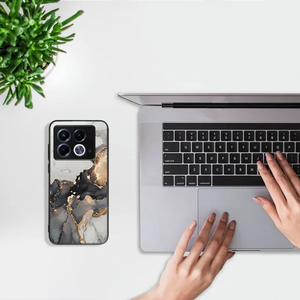 MY ART Ochranný kryt pre Infinix Note 40 GREY MARBLE (140)