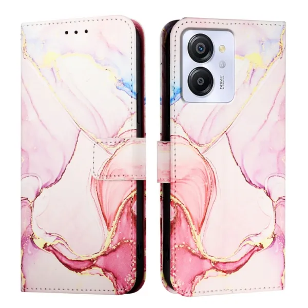 ART MARBLE Peňaženkový kryt pre Blackview Color 8 ROSE GOLD