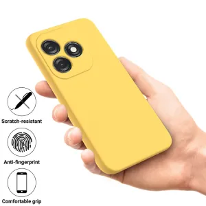 RUBBER Ochranný obal pre Tecno Spark 20 žltý