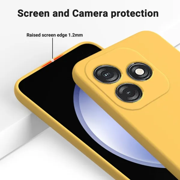RUBBER Ochranný obal pre Tecno Spark 20 žltý