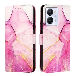 ART MARBLE Peňaženkový kryt pre Blackview Color 8 PINK PURPLE