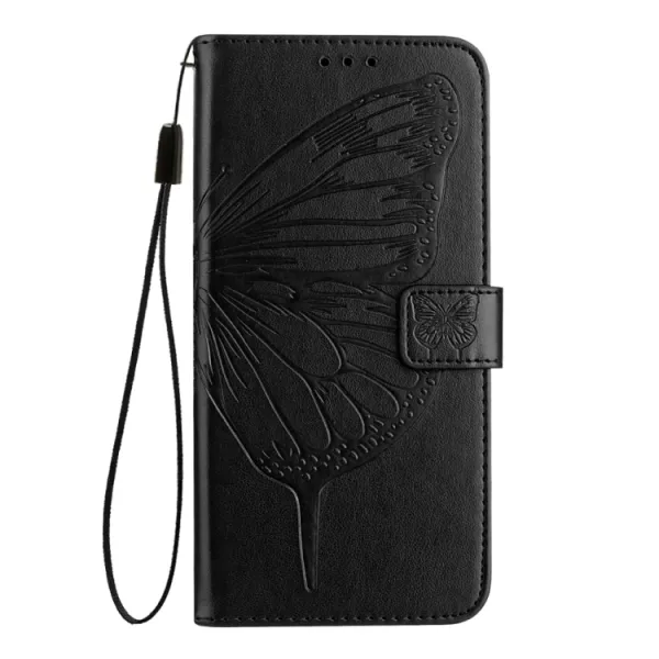 ART BUTTERFLY Peňaženkový obal pre TCL 505 čierny