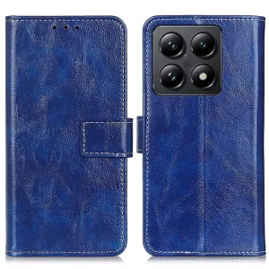 RETRO Peňaženkový obal Xiaomi 14T modrý
