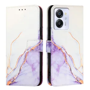 ART MARBLE Peňaženkový kryt pre Blackview Color 8 WHITE PURPLE