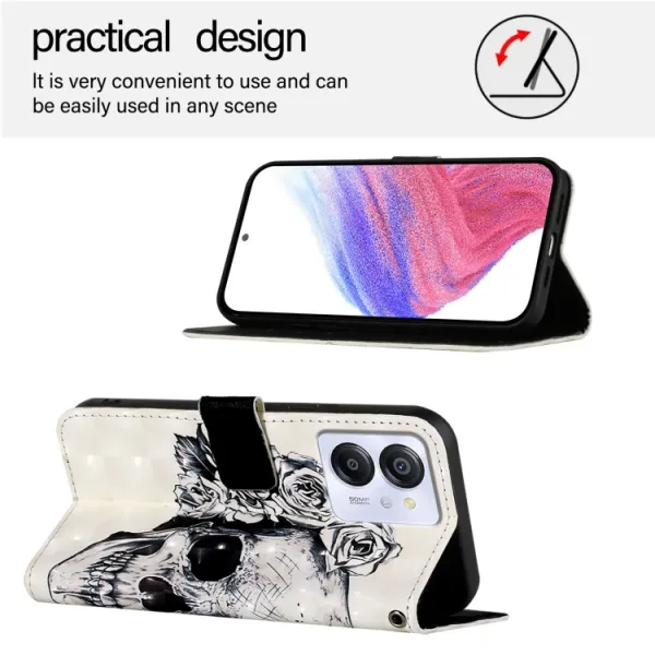 ART Peňaženkový kryt pre Blackview Color 8 SKULL