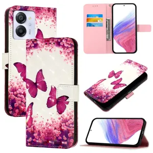 ART Peňaženkový kryt pre Blackview Color 8 PINK BUTTERFLY