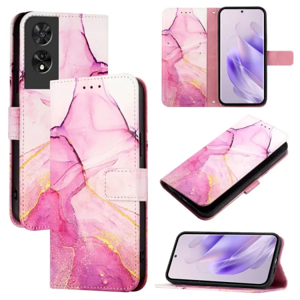 ART MARBLE Peňaženkový kryt pre TCL 505 PINK