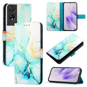 ART MARBLE Peňaženkový kryt pre TCL 505 GREEN