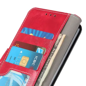 RETRO Peňaženkový obal Xiaomi Redmi Note 14 Pro červený
