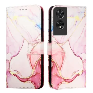 ART MARBLE Peňaženkový kryt pre TCL 505 ROSE GOLD