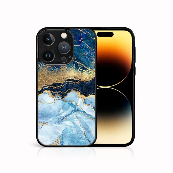 MY ART Ochranný kryt pre Apple iPhone 15 Pro BLUE MARBLE (141)
