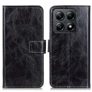 RETRO Peňaženkový obal Xiaomi 14T Pro čierny