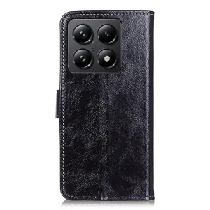 RETRO Peňaženkový obal Xiaomi 14T Pro čierny