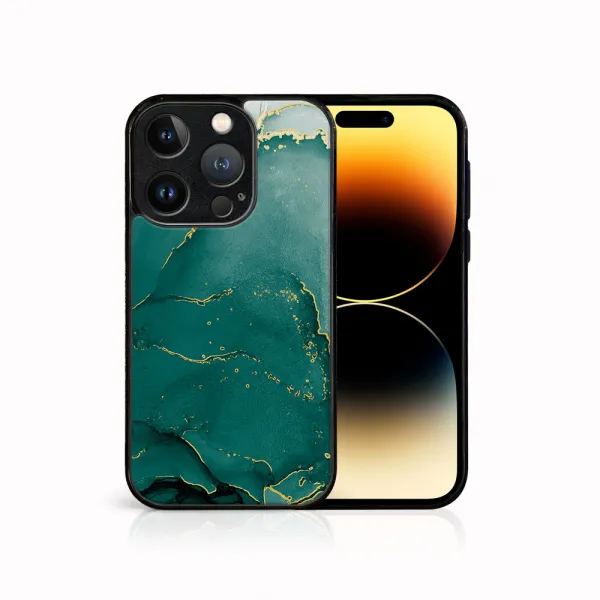 MY ART Ochranný kryt pre Apple iPhone 15 Pro Max GREEN MARBLE (145)