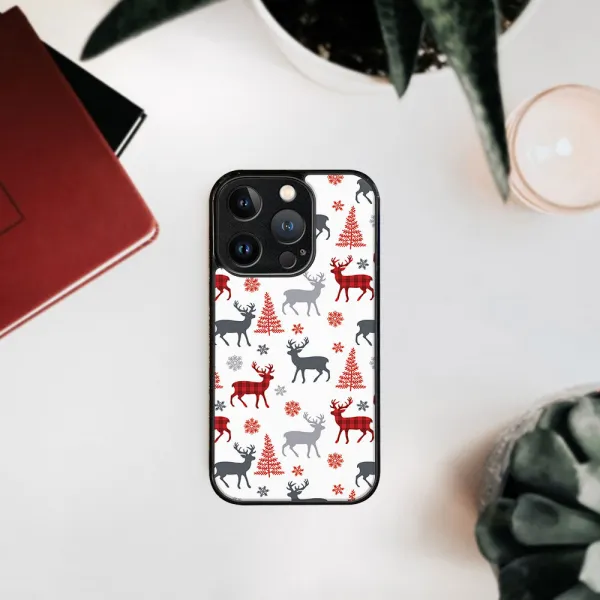 MY ART Kryt s vianočným dizajnom Apple iPhone 15 Pro Max DEER (068)