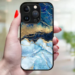 MY ART Ochranný kryt pre Apple iPhone 15 Pro BLUE MARBLE (141)