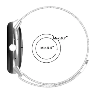 MILANESE Kovový remienok pre Google Pixel Watch 3 41mm / Pixel Watch 4 41mm STARLIGHT