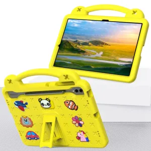 FANY Detský kryt na tablet pre Samsung Galaxy Tab S10+ žltý