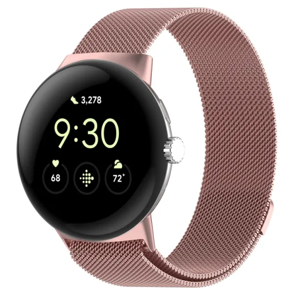 MILANESE Kovový remienok pre Google Pixel Watch 3 41mm / Pixel Watch 4 41mm ružový