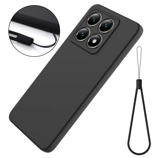RUBBER Ochranný obal pre Xiaomi 14T Pro čierny