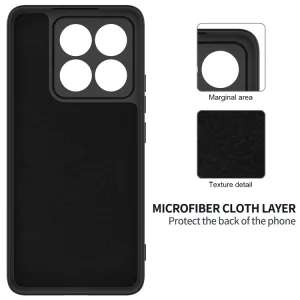 RUBBER Ochranný obal pre Xiaomi 14T Pro čierny