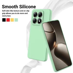 RUBBER Ochranný obal pre Xiaomi 14T Pro zelený