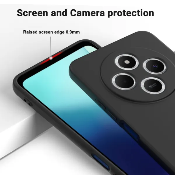 RUBBER Ochranný kryt pre Xiaomi Redmi 14C / Poco C75 čierny