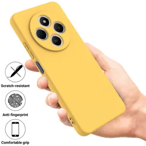 RUBBER Ochranný kryt pre Xiaomi Redmi 14C / Poco C75 žltý