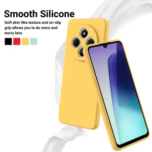RUBBER Ochranný kryt pre Xiaomi Redmi 14C / Poco C75 žltý