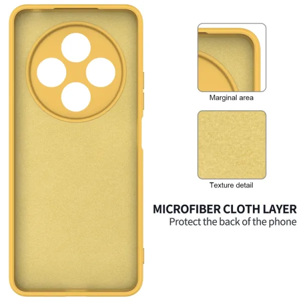 RUBBER Ochranný kryt pre Xiaomi Redmi 14C / Poco C75 žltý