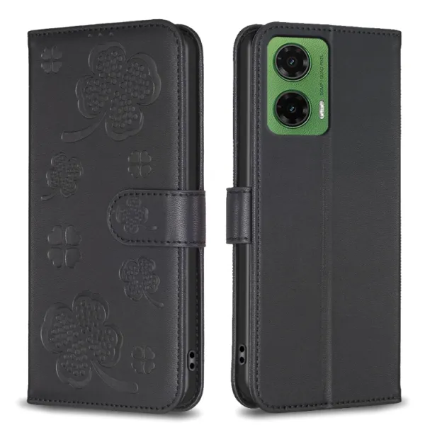 ART CLOVER Peňaženkový obal pre Motorola Moto G35 5G čierny