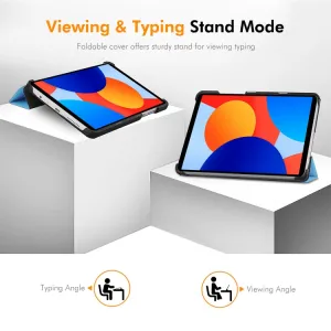 ENKAY LEATHER Zaklápací obal pre Xiaomi Redmi Pad SE 8.7 fialový