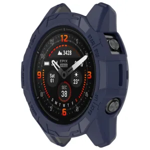 TPU HALF COVER Kryt pre Garmin Fenix E 47mm tmavomodrý