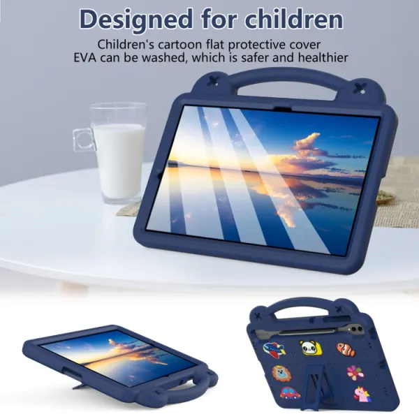 FANY Detský kryt na tablet pre Samsung Galaxy Tab S10+ tmavomodrý