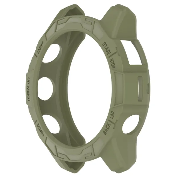 TPU HALF COVER Kryt pre Garmin Fenix E 47mm tmavozelený